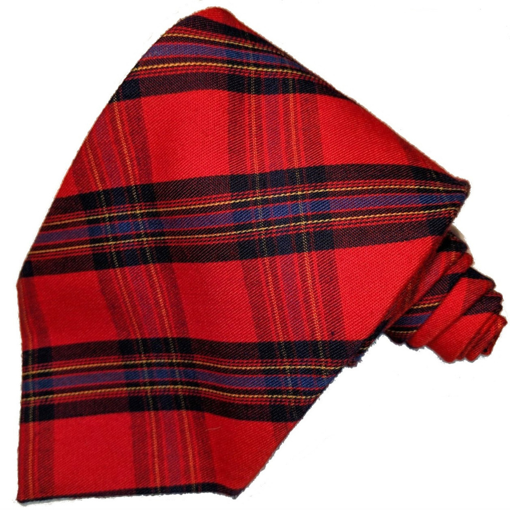 Red plaid Jordache tie